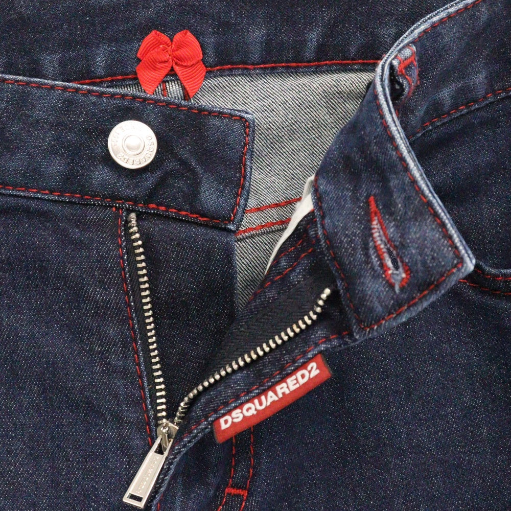 DSQUARED2(ディースクエアード) 20SS Medium WaistTwiggy Cropped Jean スキニーデニムパンツ レディース インディゴ S75LB0258