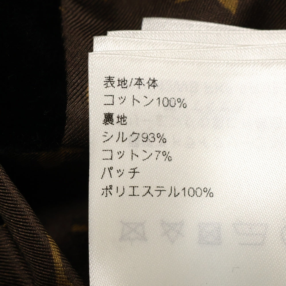 LOUIS VUITTON(ルイヴィトン) 24AW ベルベット スクールボーイ ブレザー 裏地モノグラム ベロア ジャケット ブラック RW242WB WPKF FRVE27