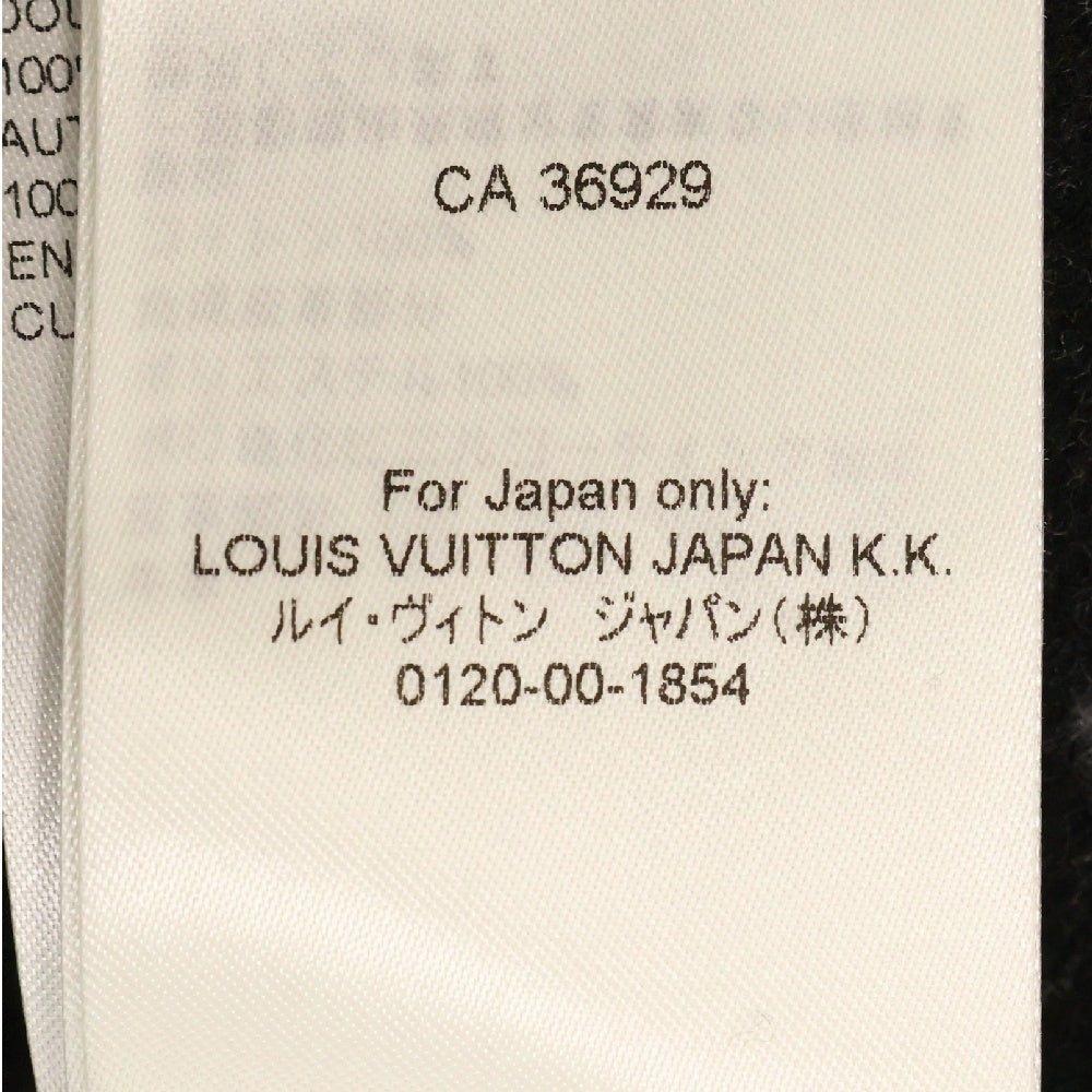 LOUIS VUITTON(ルイヴィトン) 24AW 裏地モノグラム ウール ジップアップ ポンチョ ジャケット ブラック レディースW242WB QWE FRVE35