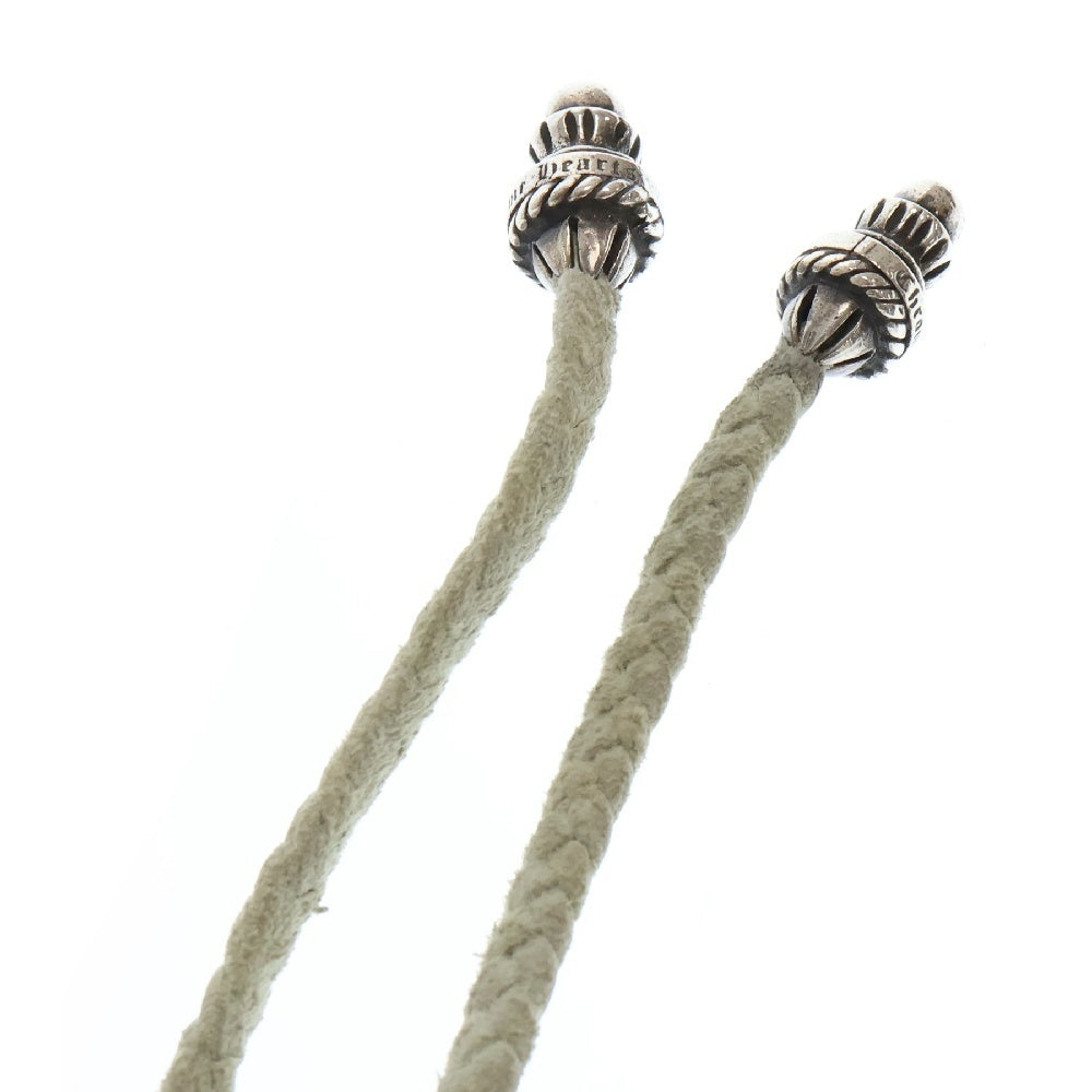 CHROME HEARTS(クロムハーツ) CH CRS SMLスモールCHクロス BC ボロチップブレイド ネックレス シルバー/ブルー