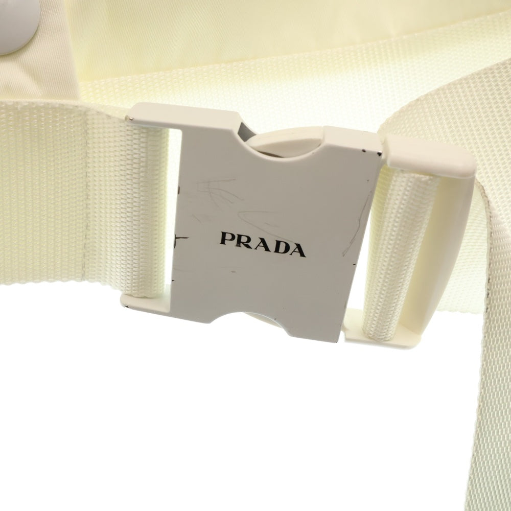 PRADA(プラダ) RENYLON リナイロンギャバジン フード付きブルゾンジャケット ホワイト レディース 291943