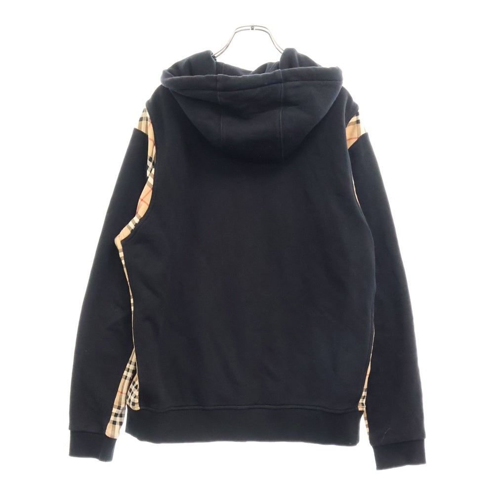 BURBERRY(バーバリー) 22SS CHECKER ZIP チェッカージップアップパーカー ノバチェックパーカー 8034510 ブラック