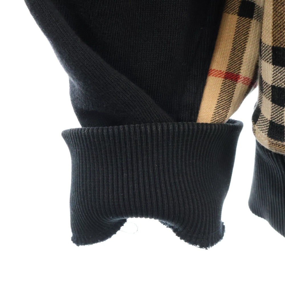 BURBERRY(バーバリー) 22SS CHECKER ZIP チェッカージップアップパーカー ノバチェックパーカー 8034510 ブラック