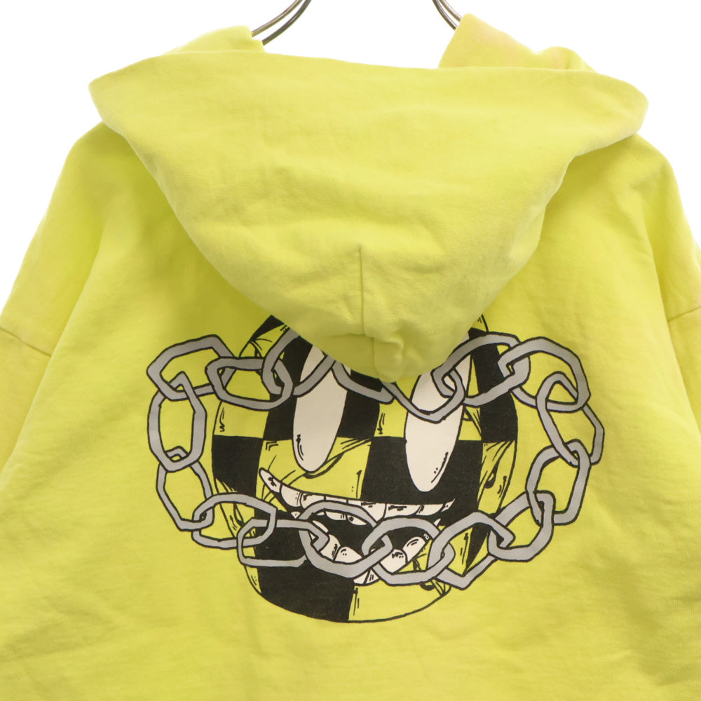 CHROME HEARTS(クロムハーツ) 22AW ×MATTY BOY PPO CHAIN GAME マッティボーイ チェーンゲーム プリント プルオーバースウェットパーカー フーディー イエロー