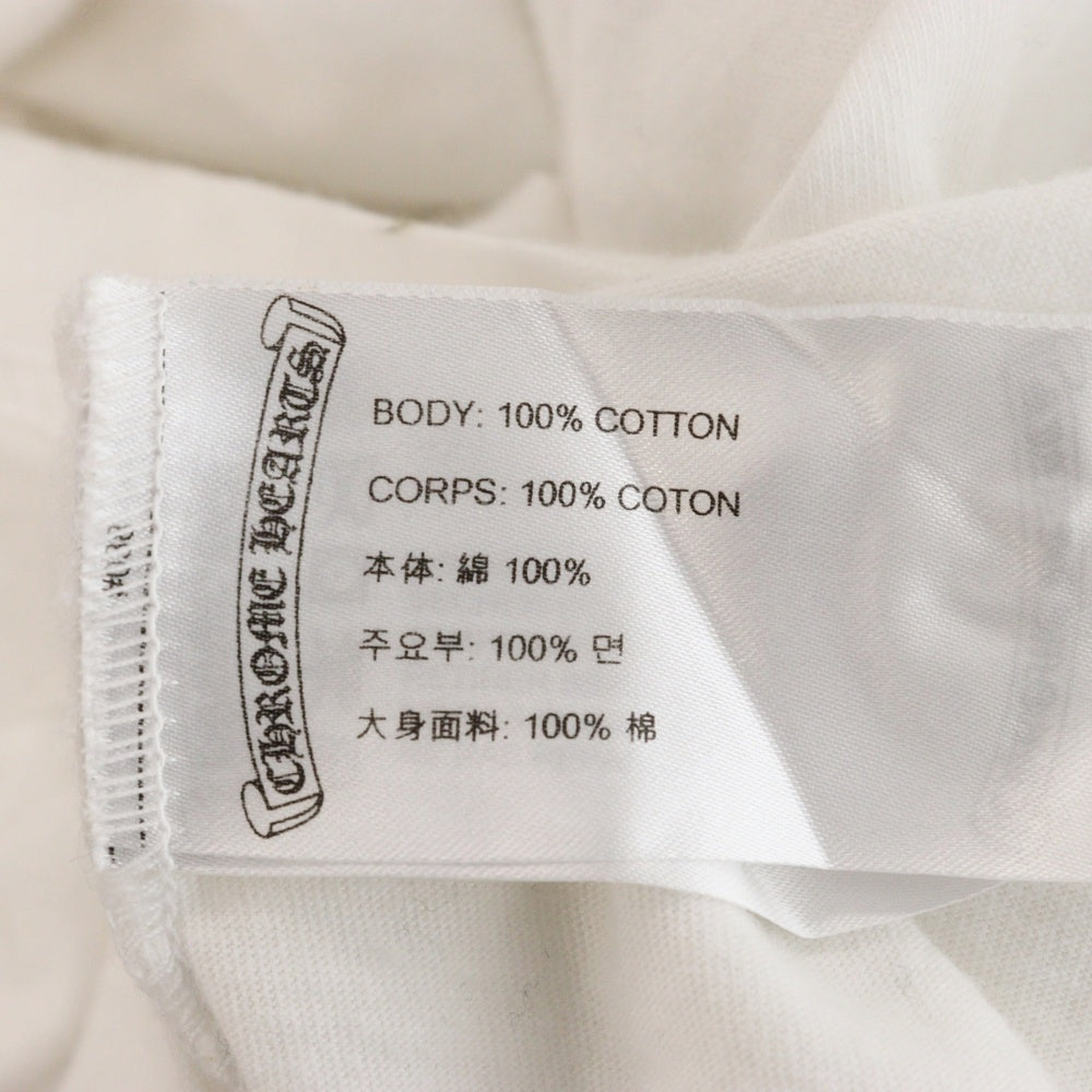 CHROME HEARTS(クロムハーツ) BACK GRAD CIRCLE LOGO L/S TEE バックグラデーション サークルロゴ 長袖Tシャツ カットソー ホワイト