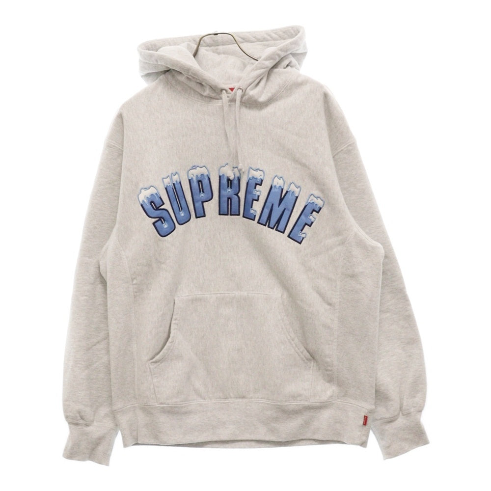 SUPREME(シュプリーム) 20AW Icy Arc Hooded Sweatshirt アイスアーチロゴ プルオーバースウェットパーカー フーディー グレー
