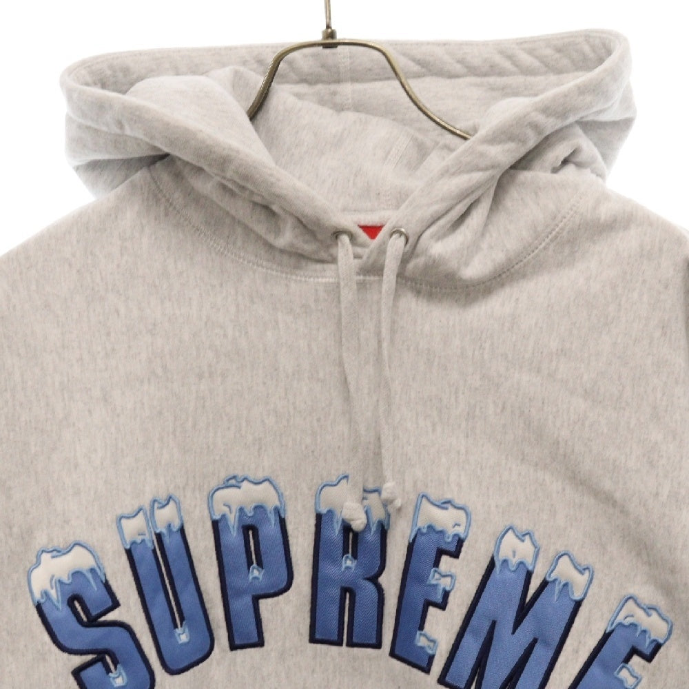 SUPREME(シュプリーム) 20AW Icy Arc Hooded Sweatshirt アイスアーチロゴ プルオーバースウェットパーカー フーディー グレー