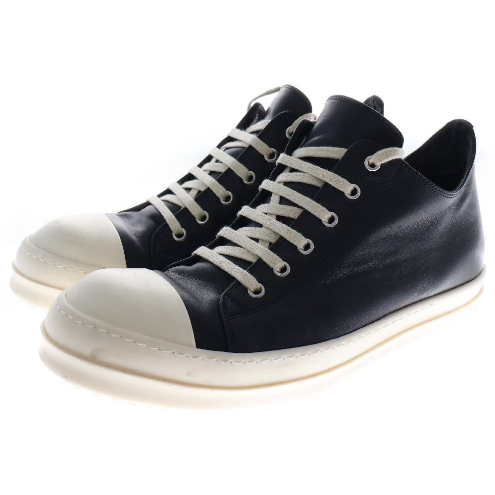 Rick Owens(リックオウエンス) LOW SNEAKER ローカット スニーカーズ オールレザー ブラック RU01E5891