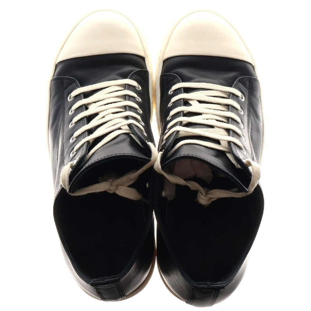 Rick Owens(リックオウエンス) LOW SNEAKER ローカット スニーカーズ オールレザー ブラック RU01E5891