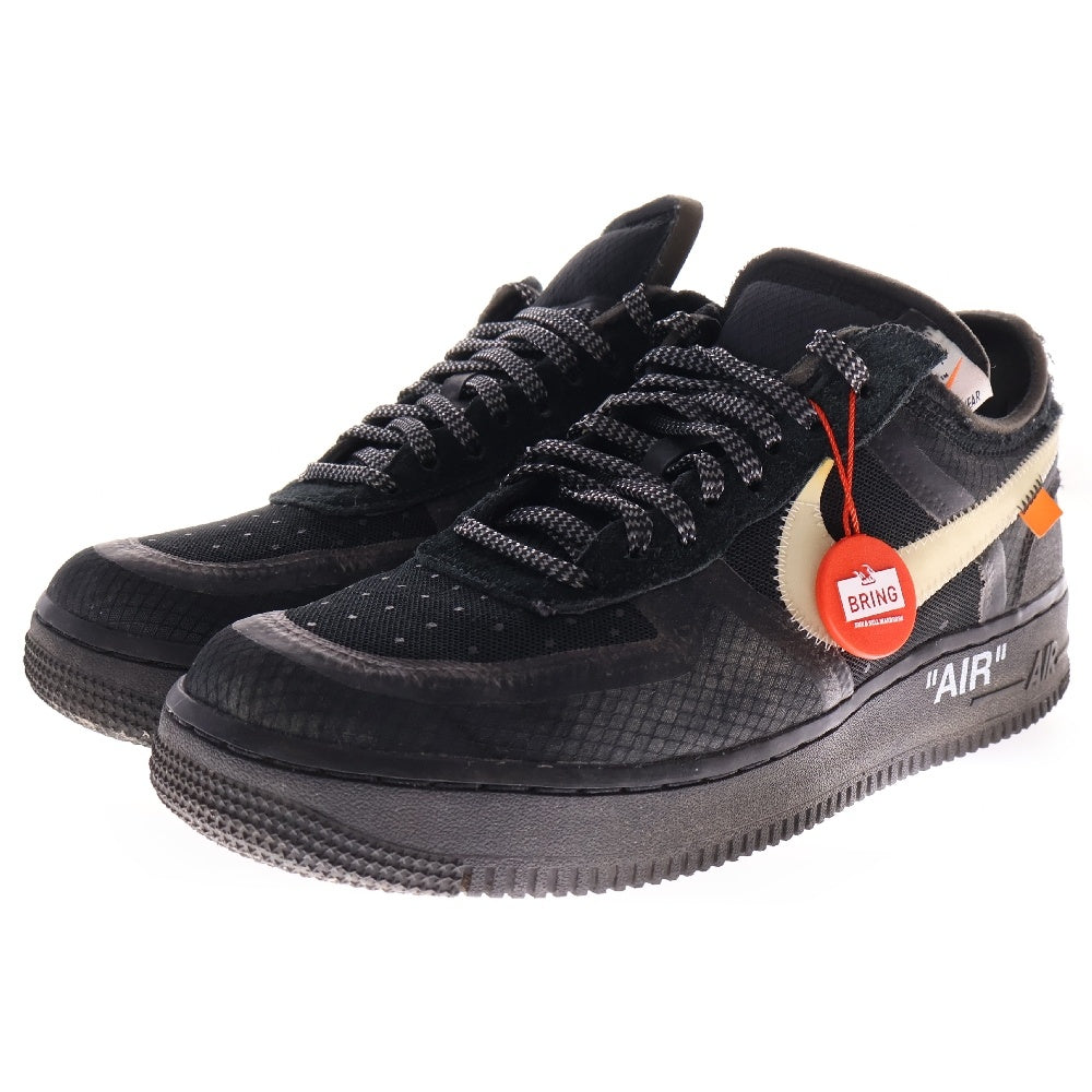 NIKE(ナイキ) ×OFF-WHITE THE 10 AIR FORCE 1 LOW AO4606-001 オフホワイト エアフォース1 ローカットスニーカー ブラック US7.5/25.5cm