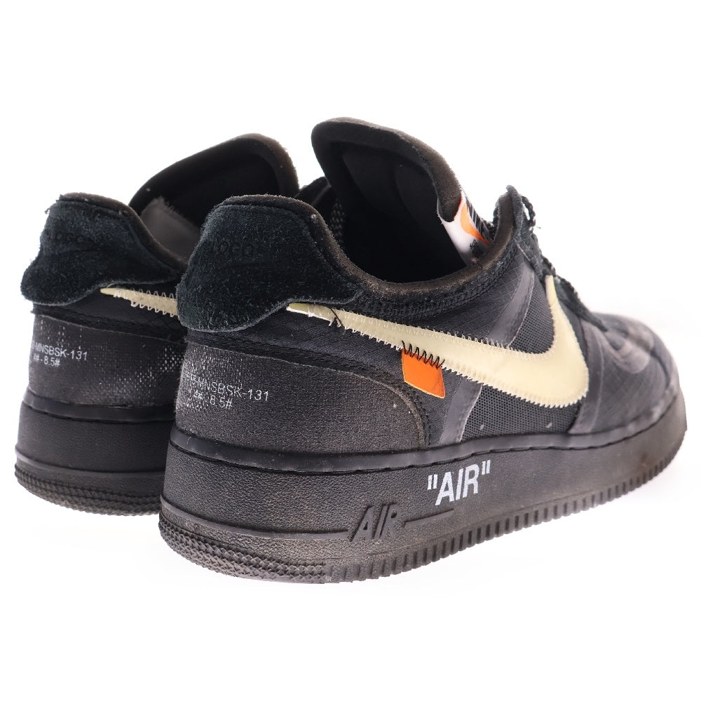 NIKE(ナイキ) ×OFF-WHITE THE 10 AIR FORCE 1 LOW AO4606-001 オフホワイト エアフォース1 ローカットスニーカー ブラック US7.5/25.5cm