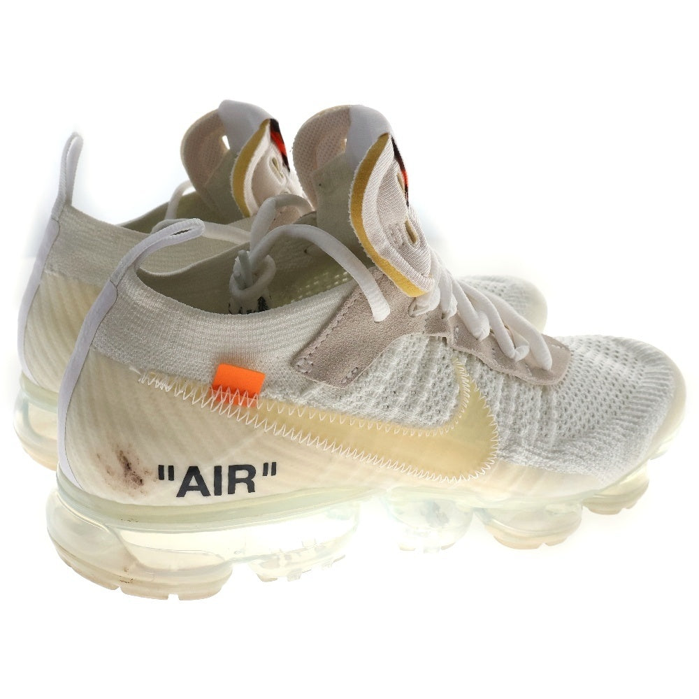NIKE(ナイキ) ×OFF WHITE AIR VAPORMAX FLYKNIT AA3831-100 エアベイパーマックスフライニット ローカットスニーカー ホワイト US8/26.0cm