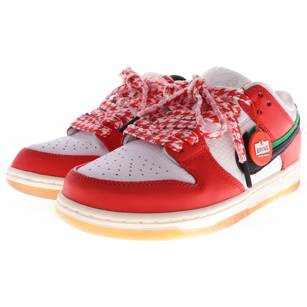 NIKE SB(ナイキエスビー) ×Frame Skate DUNK LOW PRO QS Habibi CT2550-600 フレイムスケート ダンク ハビビ ローカットスニーカー ホワイト/レッド US8/26.0cm