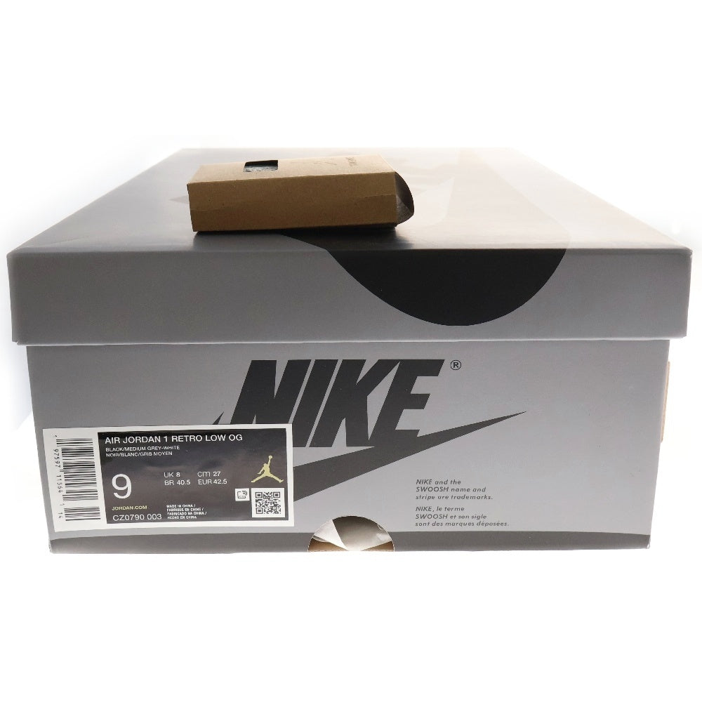 NIKE(ナイキ) AIR JORDAN 1 RETRO LOW OG SHADOW CZ0790-003 エアジョーダン1シャドウ ローカットスニーカー ブラック/グレー US9/27.0cm
