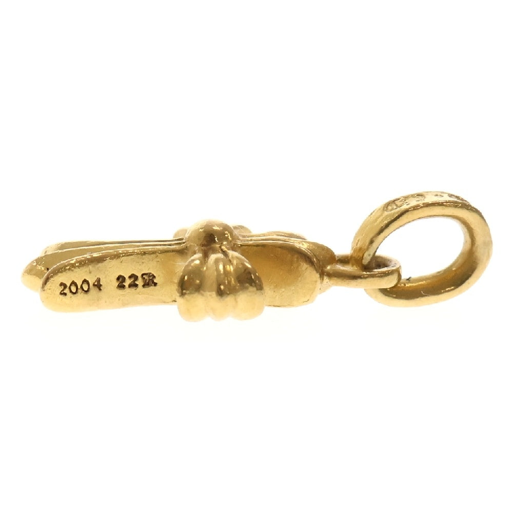 CHROME HEARTS(クロムハーツ) 22K CRS BBYFAT P/DIA ベイビーファットクロス PAVEダイヤ ペンダントトップ ゴールド BCA035
