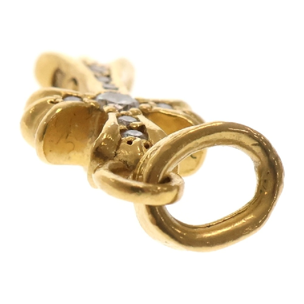 CHROME HEARTS(クロムハーツ) 22K CRS BBYFAT P/DIA ベイビーファットクロス PAVEダイヤ ペンダントトップ ゴールド BCA035