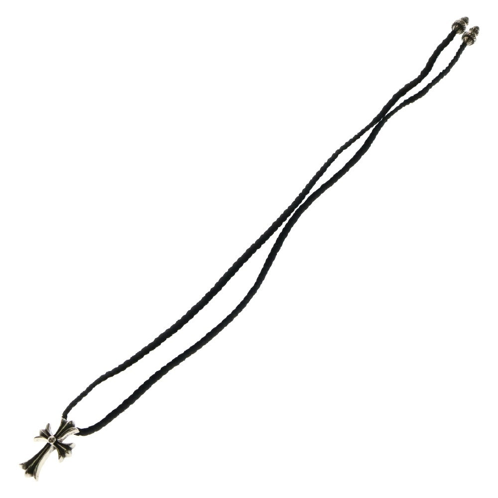 CHROME HEARTS(クロムハーツ) CH CRS SMLスモールCHクロス BC ボロチップブレイド ネックレス シルバー BCA220