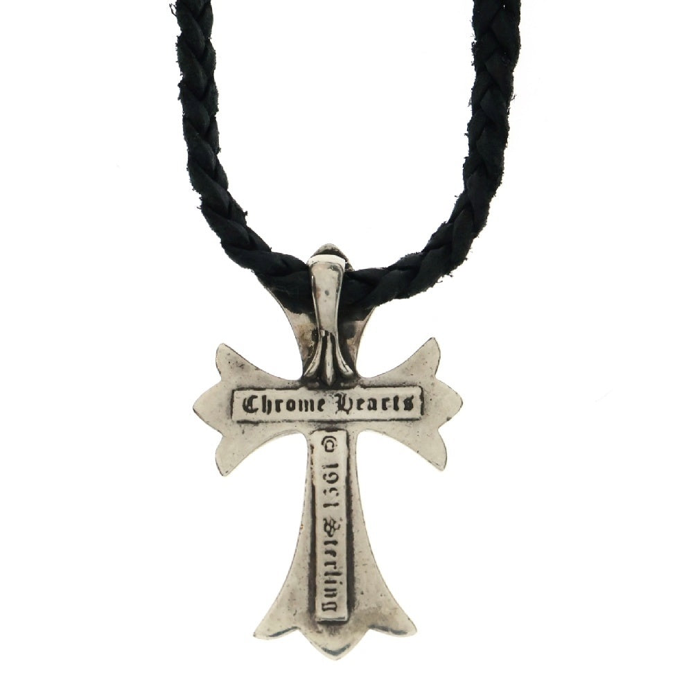 CHROME HEARTS(クロムハーツ) CH CRS SMLスモールCHクロス BC ボロチップブレイド ネックレス シルバー BCA220