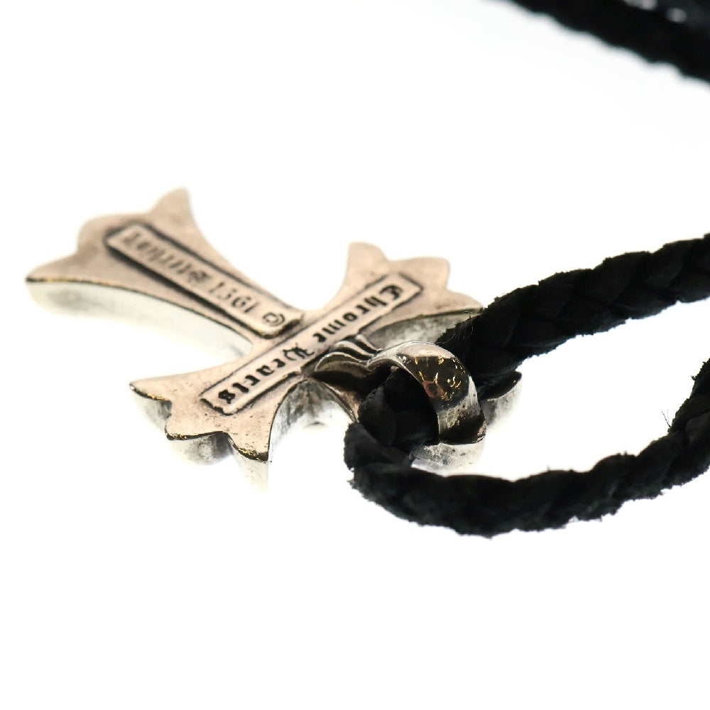 CHROME HEARTS(クロムハーツ) CH CRS SMLスモールCHクロス BC ボロチップブレイド ネックレス シルバー BCA220