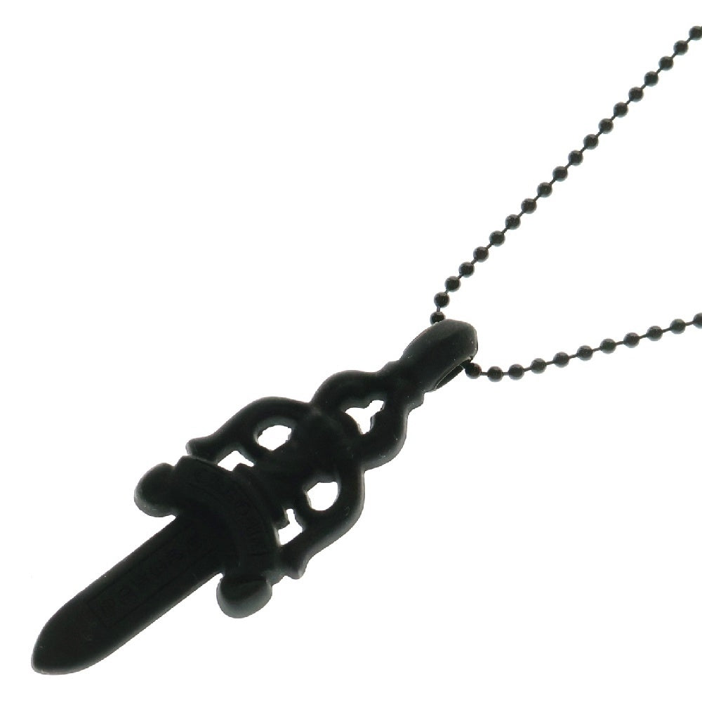CHROME HEARTS(クロムハーツ) RUBBER LARGE DAGGER シリコンラバーネックレス ブラック