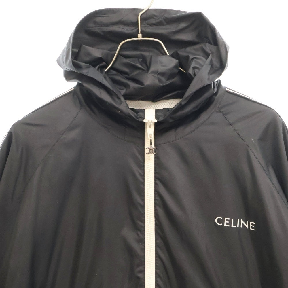 CELINE(セリーヌ) 24SS ウインドブレーカー ロゴプリント ハーフジップアノラックジャケット 2W81A052I.38NO ブラック