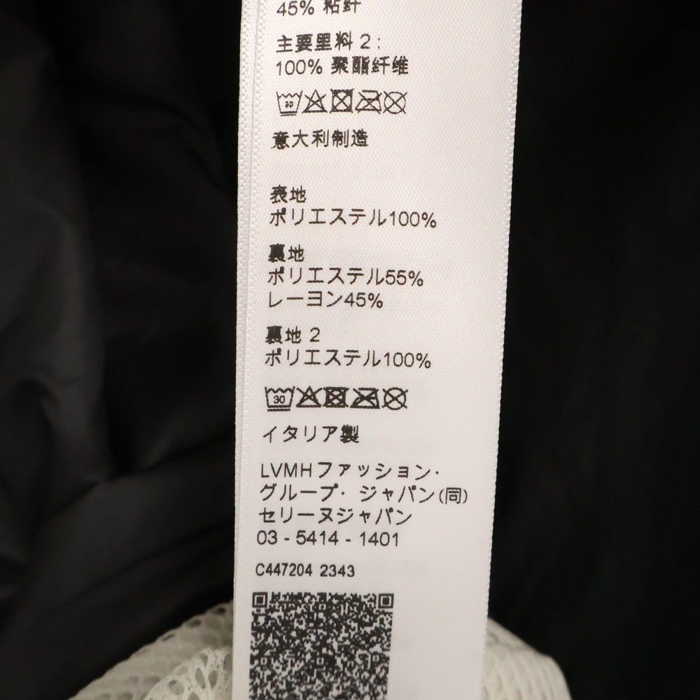 CELINE(セリーヌ) 24SS ウインドブレーカー ロゴプリント ハーフジップアノラックジャケット 2W81A052I.38NO ブラック