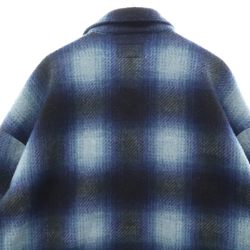 SUPREME(シュプリーム) 20AW Shadow Plaid Fleece Shirt シャドウプレイドフリースシャツ ブルー