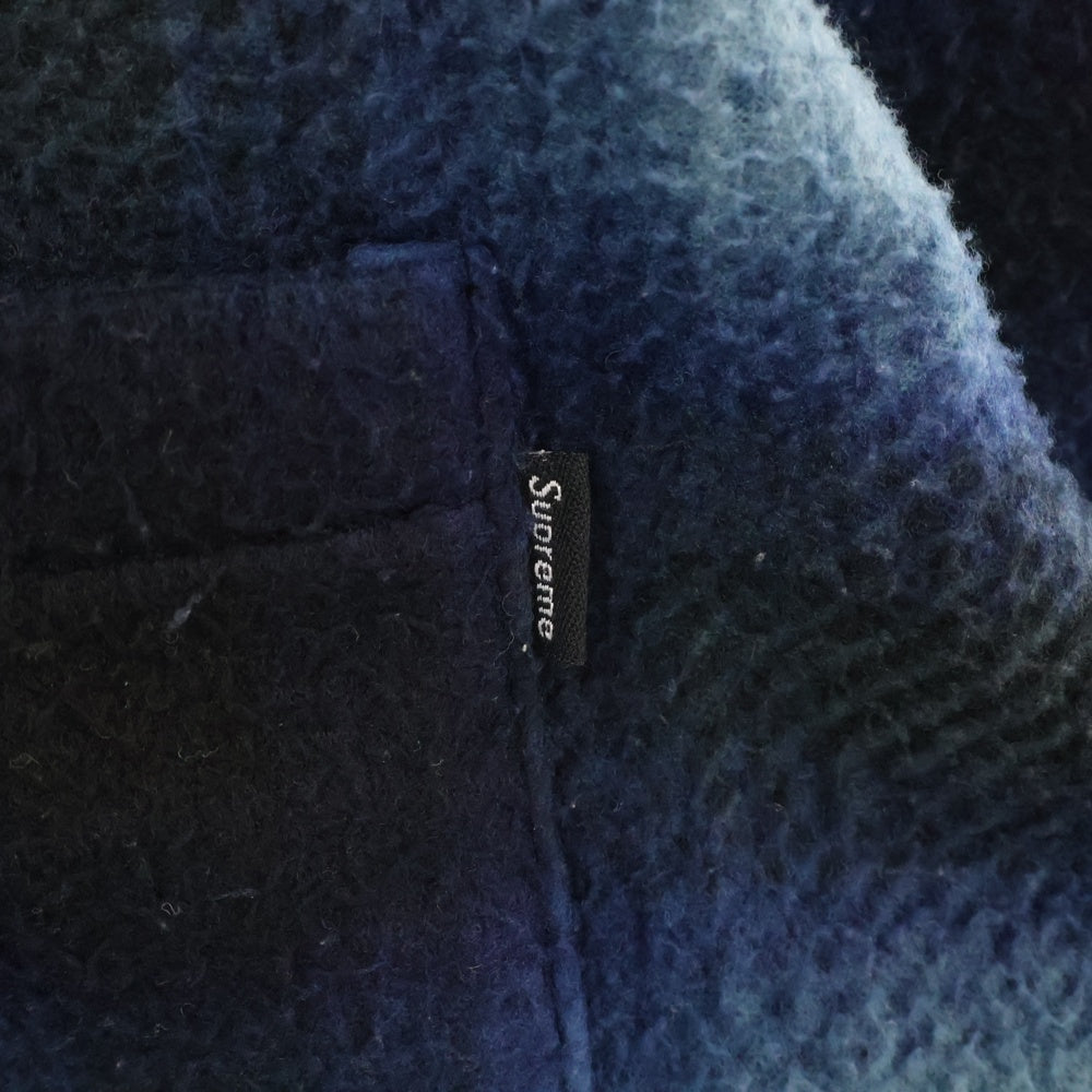 SUPREME(シュプリーム) 20AW Shadow Plaid Fleece Shirt シャドウプレイドフリースシャツ ブルー