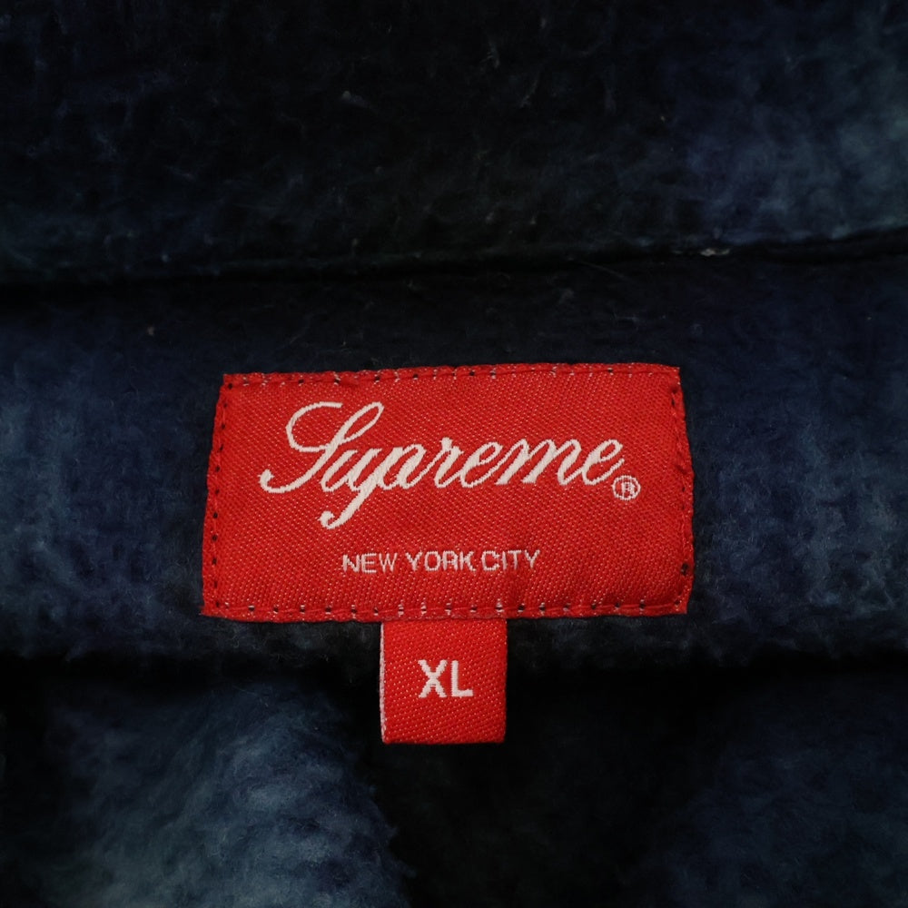 SUPREME(シュプリーム) 20AW Shadow Plaid Fleece Shirt シャドウプレイドフリースシャツ ブルー