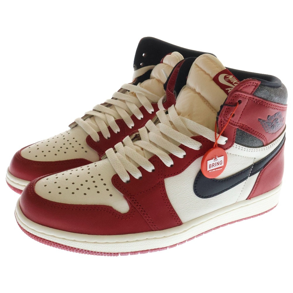 NIKE(ナイキ) Air Jordan 1 High OG Lost & Found/Chicago エアジョーダン1 ハイ OG ロスト&ファウンド/シカゴ ハイカットスニーカー レッド US9/27cm DZ5485-612
