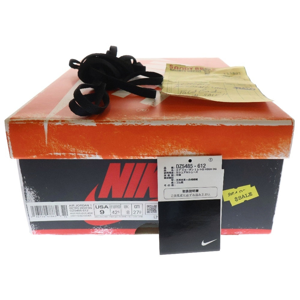 NIKE(ナイキ) Air Jordan 1 High OG Lost & Found/Chicago エアジョーダン1 ハイ OG ロスト&ファウンド/シカゴ ハイカットスニーカー レッド US9/27cm DZ5485-612