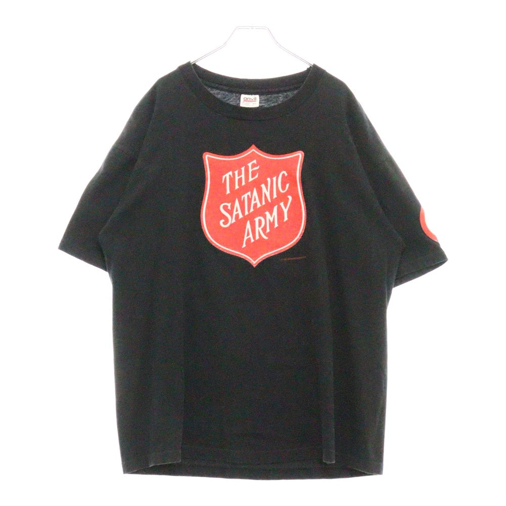 VINTAGE(ヴィンテージ) 90s MARILYN MANSON I THE SATANIC ARMY LONG SLEEVE TEE マリリンマンソン ロングスリーブ Tシャツ 半袖 カットソー ブラック