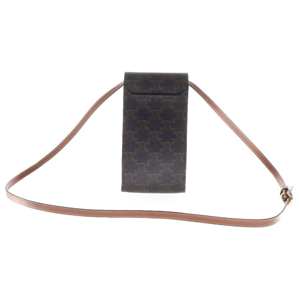CELINE(セリーヌ) トリオンフキャンバスモバイルショルダーバッグ ブラウン 10K682DS3.04LU