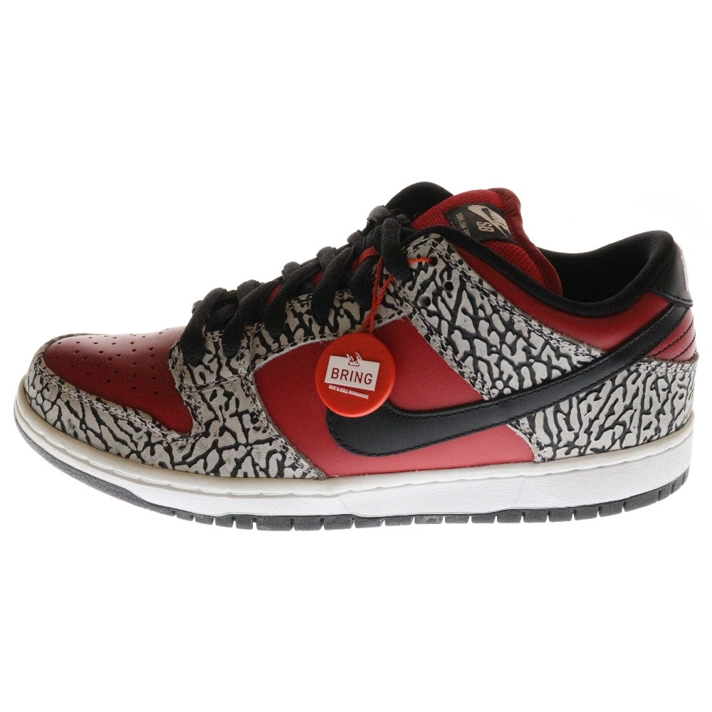 NIKE SB(ナイキエスビー) 12SS ×SUPREME DUNK LOW PREMIUM SB シュプリーム ダンク プレミアム ローカットスニーカー レッド US9/27.0cm 313170-600