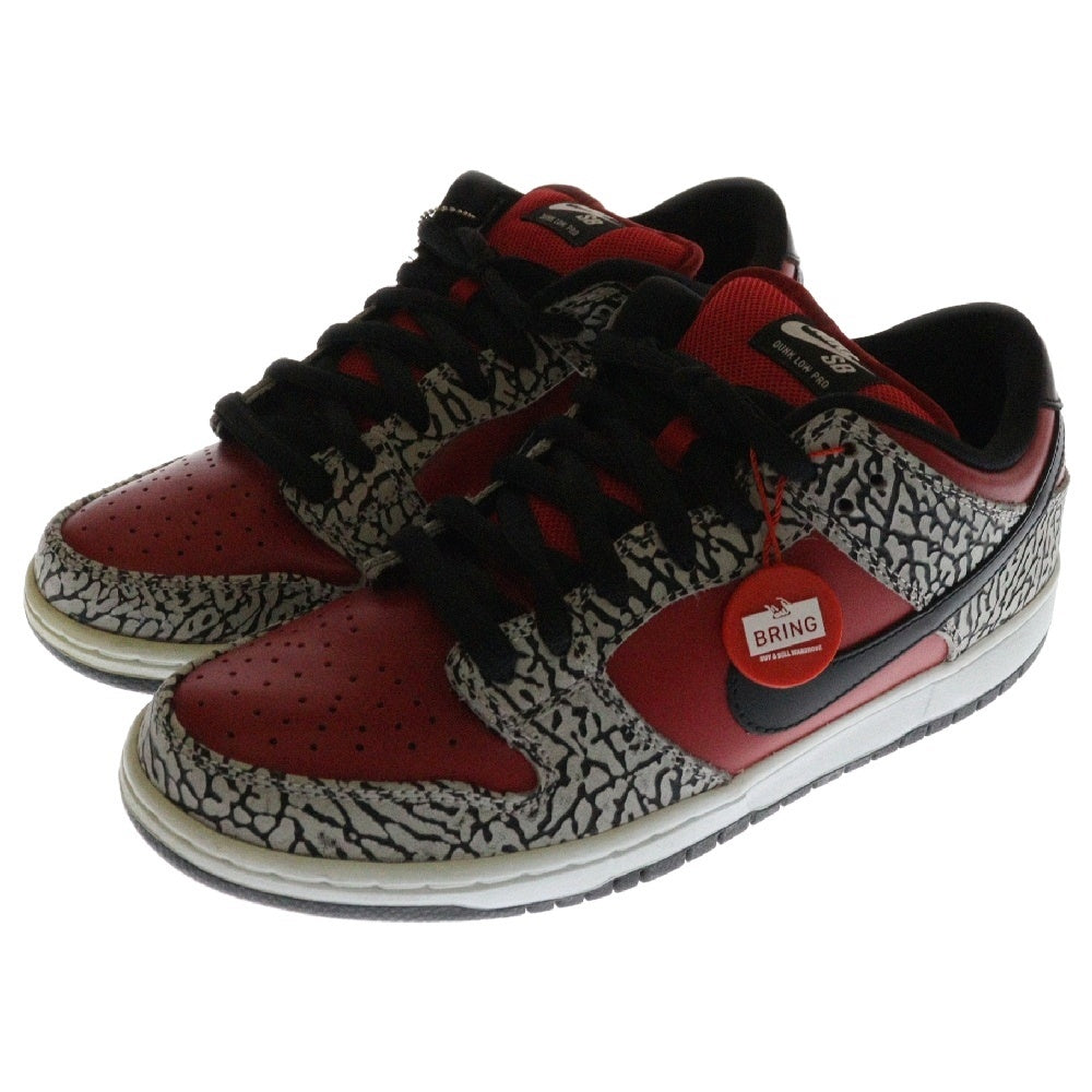 NIKE SB(ナイキエスビー) 12SS ×SUPREME DUNK LOW PREMIUM SB シュプリーム ダンク プレミアム ローカットスニーカー レッド US9/27.0cm 313170-600