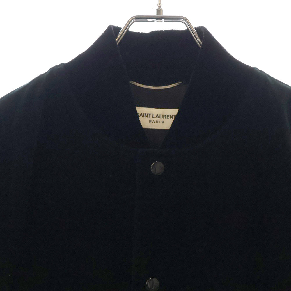 SAINT LAURENT PARIS(サンローランパリ) 22AW TEDDY JACKET DARK FOREST ダークフォレスト テディカレッジブルゾン 711490 Y615W グリーン