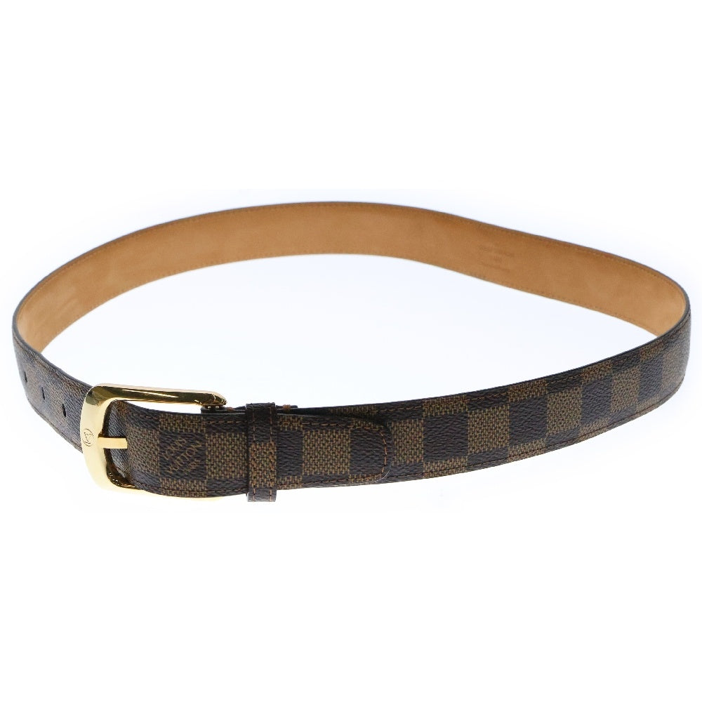 LOUIS VUITTON(ルイヴィトン) ダミエ サンチュール・エリプス ベルト ブラウン ゴールド金具 85/34 M6995