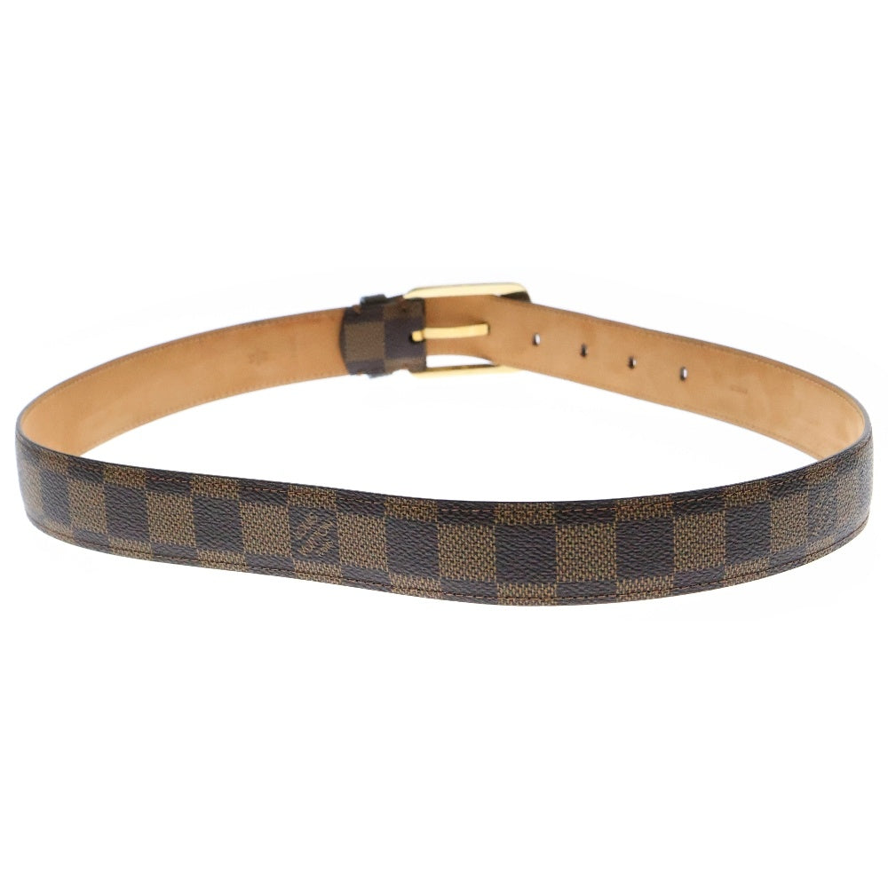 LOUIS VUITTON(ルイヴィトン) ダミエ サンチュール・エリプス ベルト ブラウン ゴールド金具 85/34 M6995