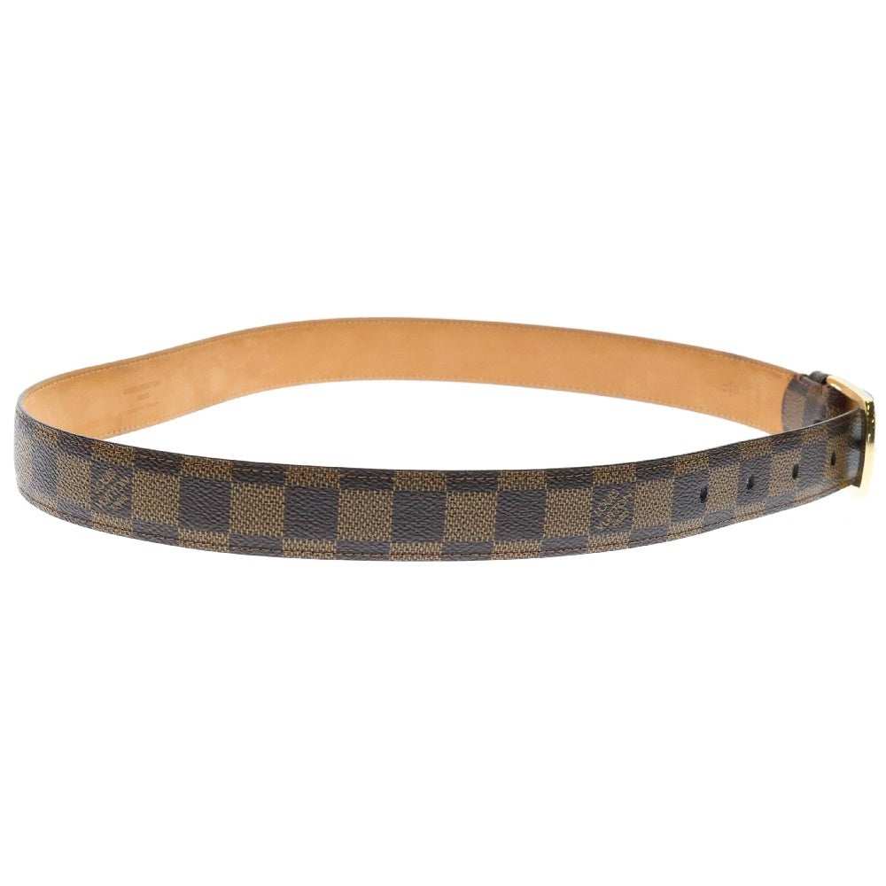 LOUIS VUITTON(ルイヴィトン) ダミエ サンチュール・エリプス ベルト ブラウン ゴールド金具 85/34 M6995