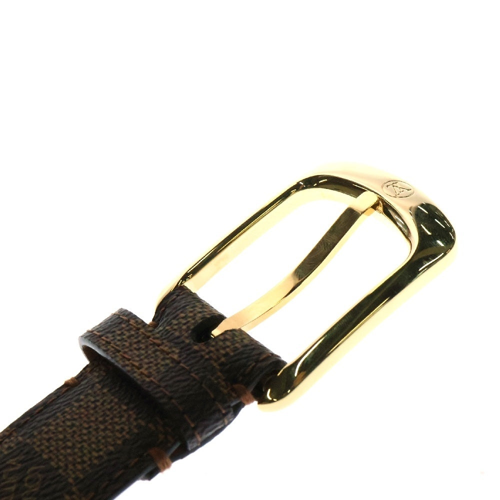 LOUIS VUITTON(ルイヴィトン) ダミエ サンチュール・エリプス ベルト ブラウン ゴールド金具 85/34 M6995