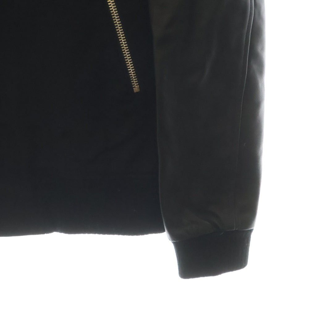CHROME HEARTS(クロムハーツ) LETTERMAN レターマン CHマルチレザーパッチレザースリーブブルゾン ジャケット ブラック/シルバー