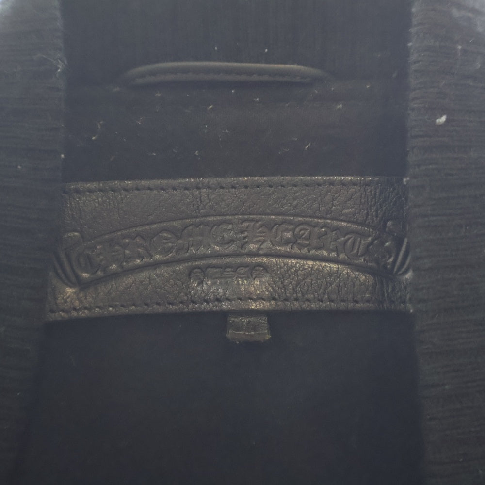 CHROME HEARTS(クロムハーツ) LETTERMAN レターマン CHマルチレザーパッチレザースリーブブルゾン ジャケット ブラック/シルバー