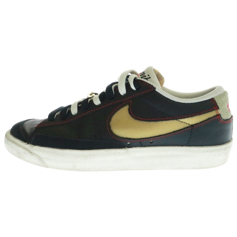 NIKE(ナイキ) BLAZER LOW 77 BLACK NATURAL REMOVALE SWOOSH ブレザーロー77 ブラック ナチュラル リムーバブル スウォッシュ ローカットスニーカー DH4370-001 US8.5/26.5cm