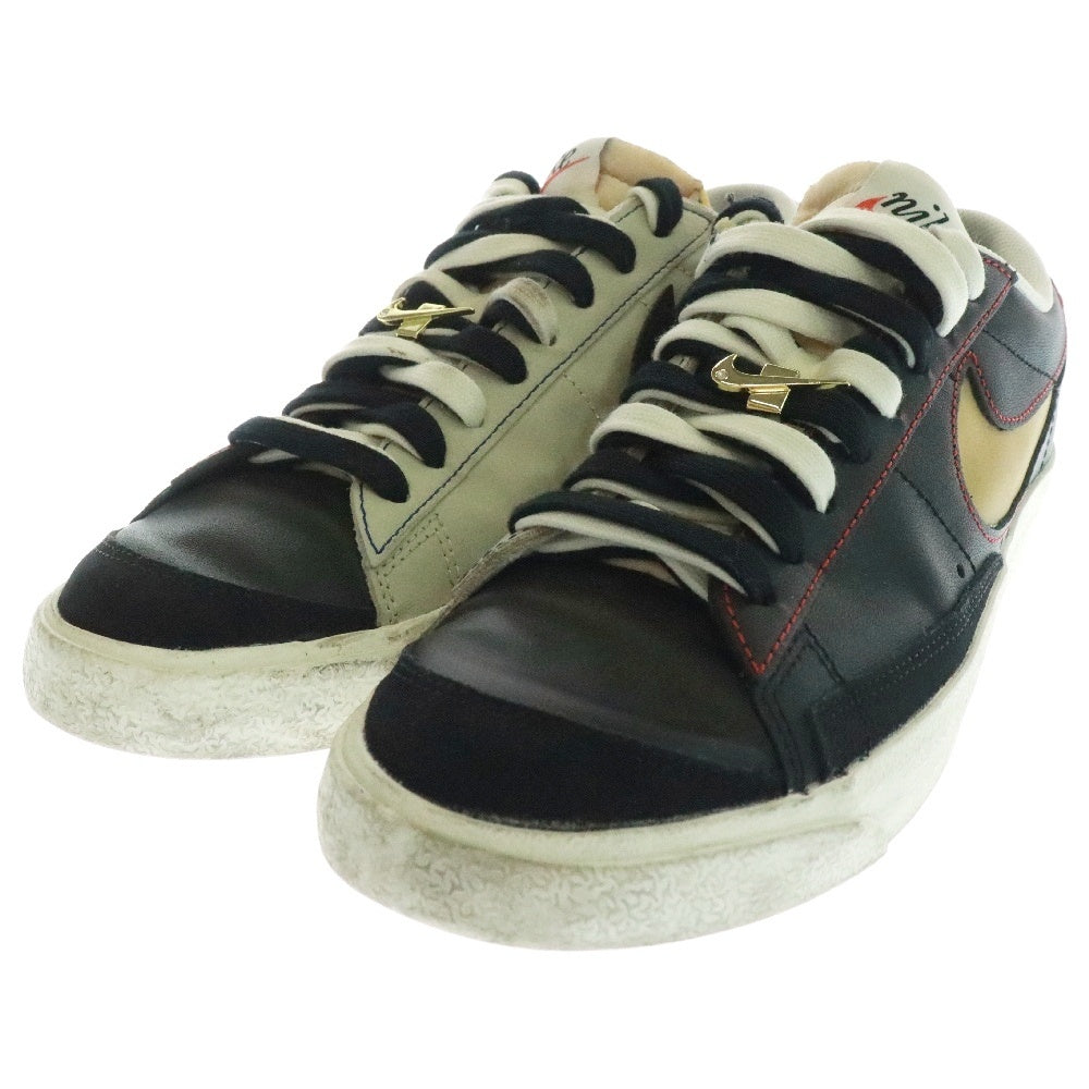 NIKE(ナイキ) BLAZER LOW 77 BLACK NATURAL REMOVALE SWOOSH ブレザーロー77 ブラック ナチュラル リムーバブル スウォッシュ ローカットスニーカー DH4370-001 US8.5/26.5cm