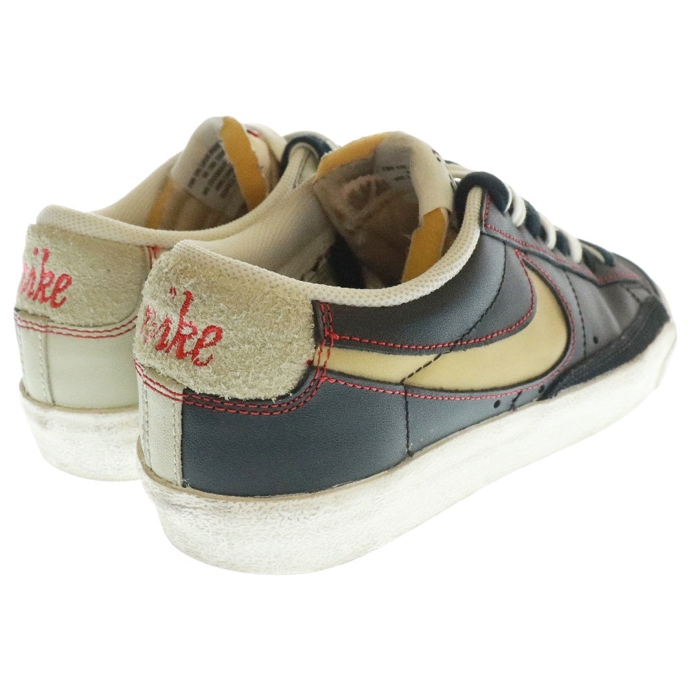 NIKE(ナイキ) BLAZER LOW 77 BLACK NATURAL REMOVALE SWOOSH ブレザーロー77 ブラック ナチュラル リムーバブル スウォッシュ ローカットスニーカー DH4370-001 US8.5/26.5cm