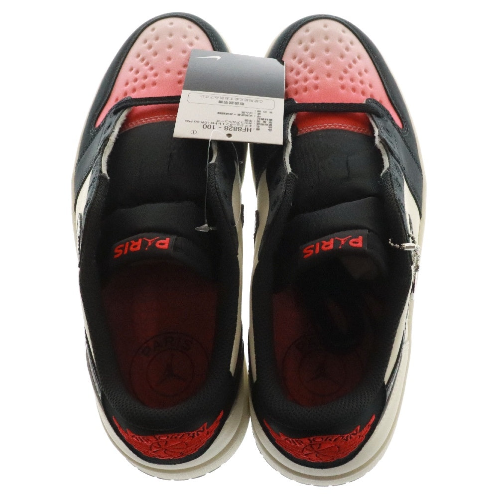 NIKE(ナイキ) ×PARIS SAINT GERMAIN AIR JORDAN 1 LOW OG PSG パリサンジェルマン エアジョーダン 1 ローカットスニーカー ブラック/ホワイト US9/27cm HF8828-100