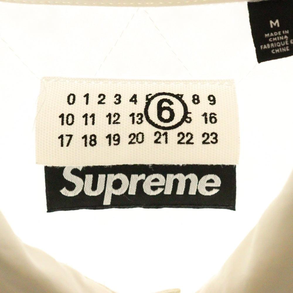 SUPREME(シュプリーム) 24SS ×MM6 Maison Margiela Padded Shirt エムエムシックス メゾンマルジェラ 中綿 パデット シャツ ホワイト