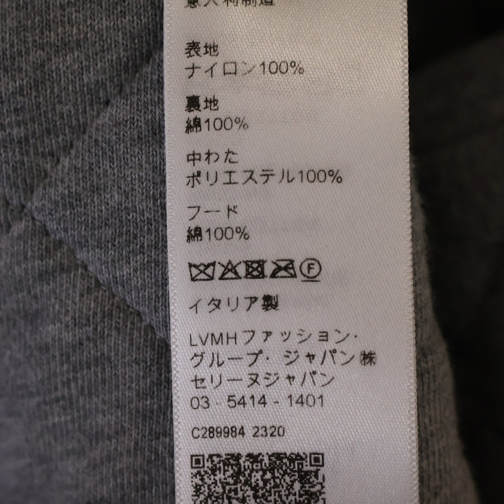 CELINE(セリーヌ) 23AW フード付きオーバーサイズ ナイロンテディジャケット 2W15A227R.38NO ブラック/グレー