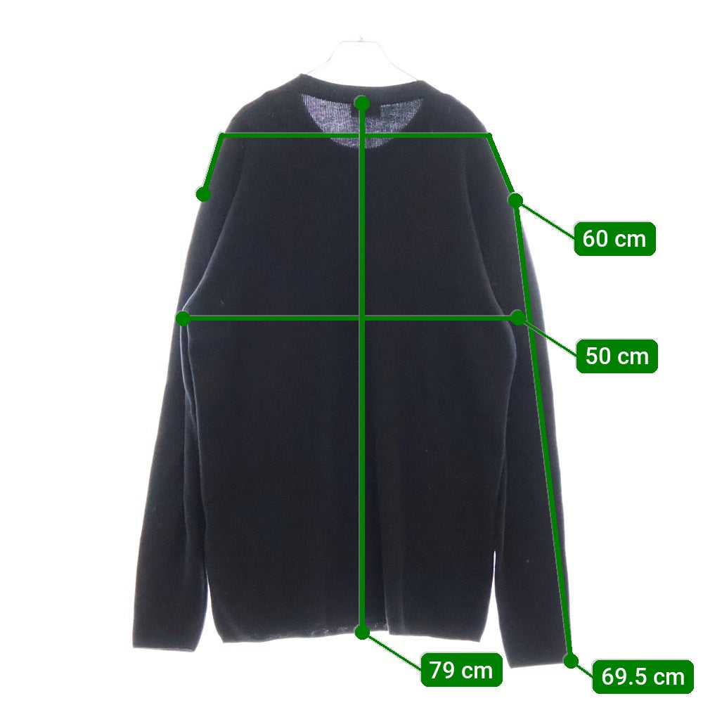 MONCLER(モンクレール) GIROCOLLO TRICOT ポケット付きコットン ニット セーター ネイビー H10919C00001