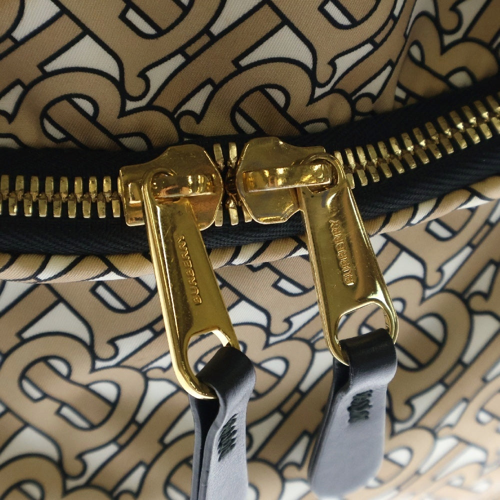 BURBERRY(バーバリー) モノグラム TBロゴ 総柄 ナイロン バックパック リュックサック ベージュ 8011638